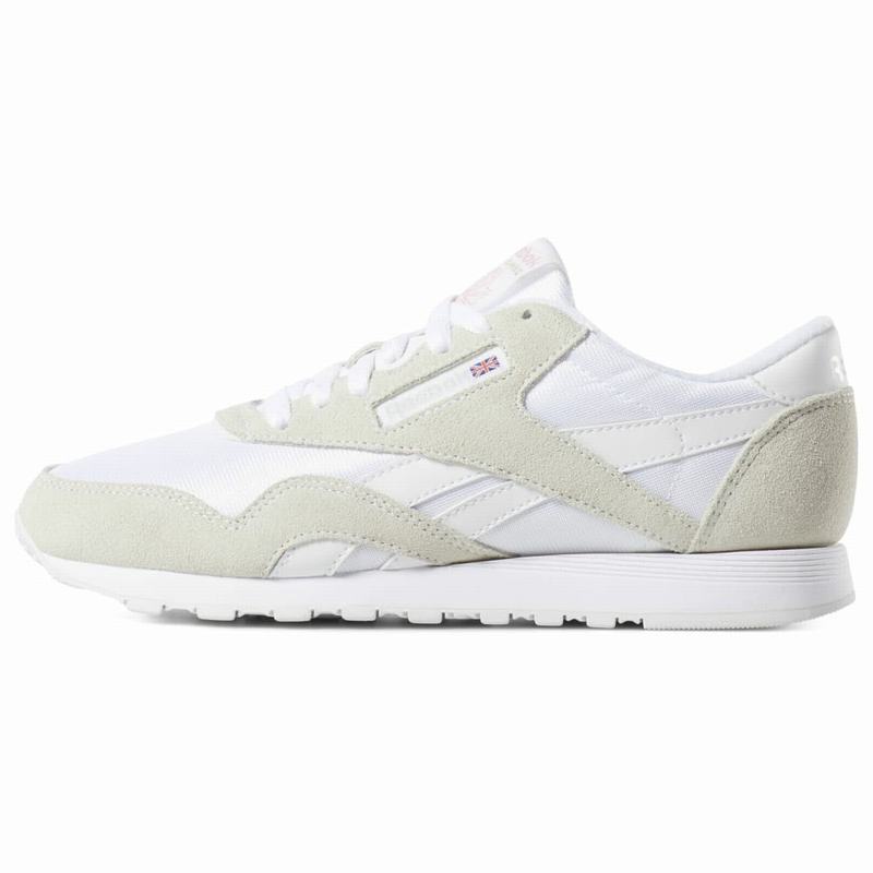 Reebok Classic Nylon Tenisky Damske - Biele/Svetlo Siva WS2592FK